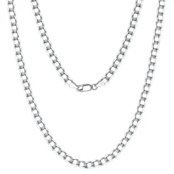 Highnose 925 - Halsband Plain 0,5 Silver