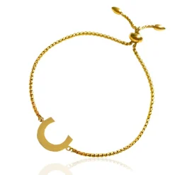 Ioaku - Armband Bokstav C Guld