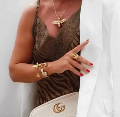 Ioaku - Armband Insekt Bi Silver