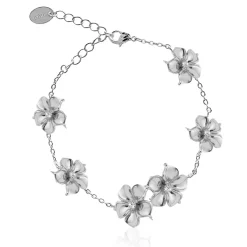 Ioaku - Armband La Fleur Thin Iconic Silver