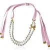 Ioaku - Halsband Amanda Pearl Bow Guld