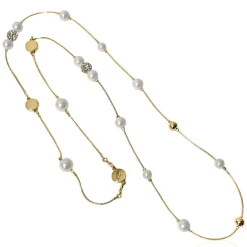 Ioaku - Halsband Berry Iconic Guld Pearl