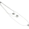 Ioaku - Halsband Globe Multi Silver