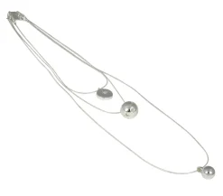 Ioaku - Halsband Globe Multi Silver