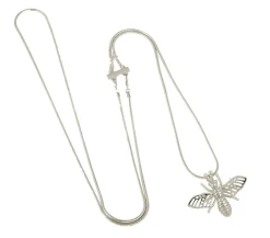 Ioaku - Halsband Insekt Bi Silver