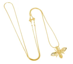 Ioaku - Halsband Insekt Bi Guld