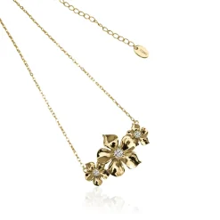 Ioaku - Halsband La Fleur Multi Pendent Guld