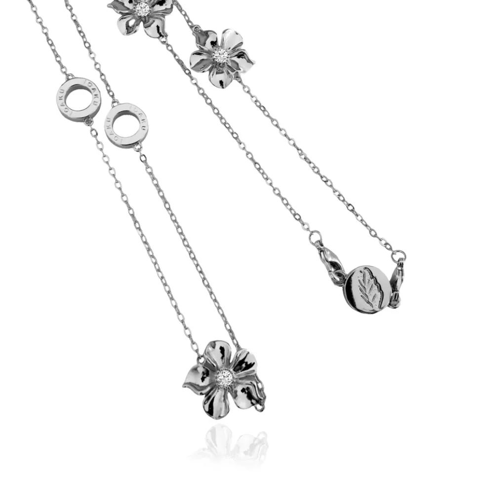 Ioaku - Halsband La Fleur Iconic Silver