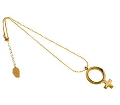 Ioaku - Halsband Sign Kvinna Plain Guld