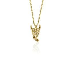 Ioaku - Halsband Sparkling Devil Guld