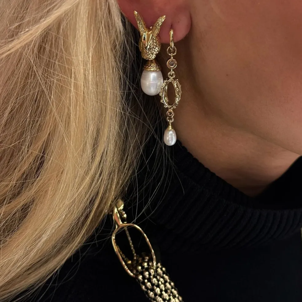 Ioaku - Örhängen Chic Pearl Guld