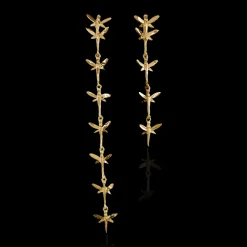 Ioaku - Örhängen Dragonfly Long Guld