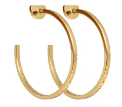 Ioaku - Örhängen Eternity Plain Loops Guld