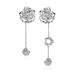 Ioaku - Örhängen Winter Flower Silver