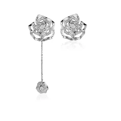 Ioaku - Örhängen Winter Flower Silver