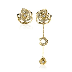 Ioaku - Örhängen Winter Flower Guld