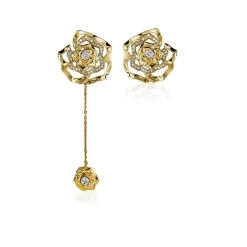 Ioaku - Örhängen Winter Flower Guld