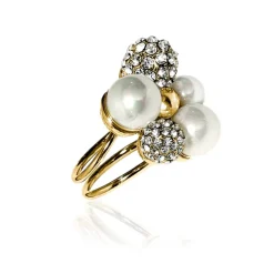 Ioaku - Ring Berry Crystal Guld