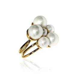 Ioaku - Ring Berry Pearl Guld