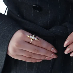 Ioaku - Ring Eternal Cross Guld