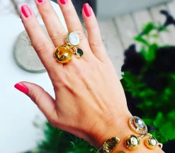 Ioaku - Ring Globe Guld