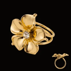 Ioaku - Ring La Fleur Big Guld