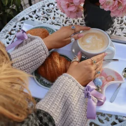 Ioaku - Ring X Bisse Queen Bi Star Guidance Silver Vit