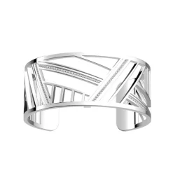 Les Georgettes - Armband 25 Ruban Silver CZ