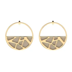 Les Georgettes - Örhängen Ring 43 Girafe Guld