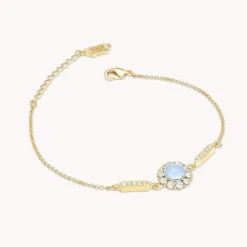 Lily and Rose - Armband Miss Sofia Guld Sky Blue