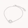 Lily and Rose - Armband Miranda Silver Crystal