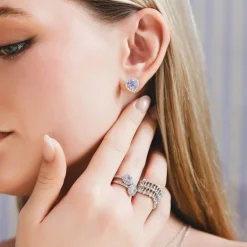 Lily and Rose - Örhängen Delphine Silver Lavender