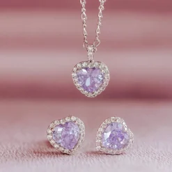 Lily and Rose - Örhängen Delphine Silver Lavender