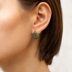 Lily and Rose - Örhängen Petite Alice Guld Emerald