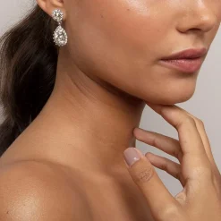 Lily and Rose - Örhängen Sofia Silver Crystal