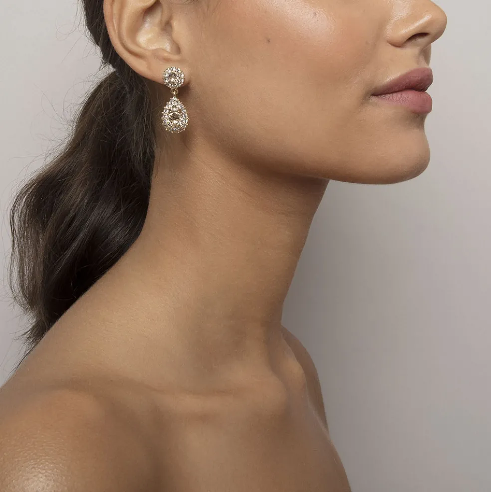 Lily and Rose - Örhängen Sofia Guld Light Silk