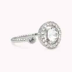Lily and Rose - Ring Miranda Silver Crystal