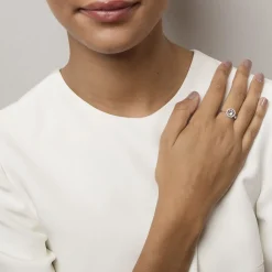 Lily and Rose - Ring Miranda Silver Crystal