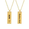 Love Words Jewellery - Halsband Världens Bästa Son Guld