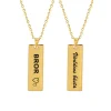 Love Words Jewellery - Halsband Världens Bästa Bror Guld