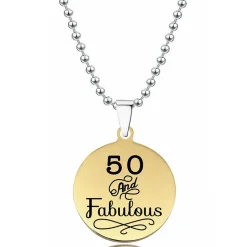 Love Words Jewellery - Halsband Fabulous 50 Guld