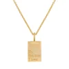 Love Words Jewellery - Halsband Message To The One Guld
