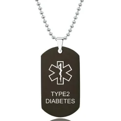 Love Words Jewellery - Halsband Medicinskt Diabetes Typ 2