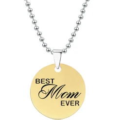 Love Words Jewellery - Halsband Best Mom Ever Guld