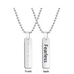 Love Words Jewellery - Halsband Stål Fearless Stål