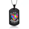 Love Words Jewellery - Halsband Medicinskt Autism Different
