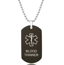 Love Words Jewellery - Halsband Medicinskt Blodförtunnande