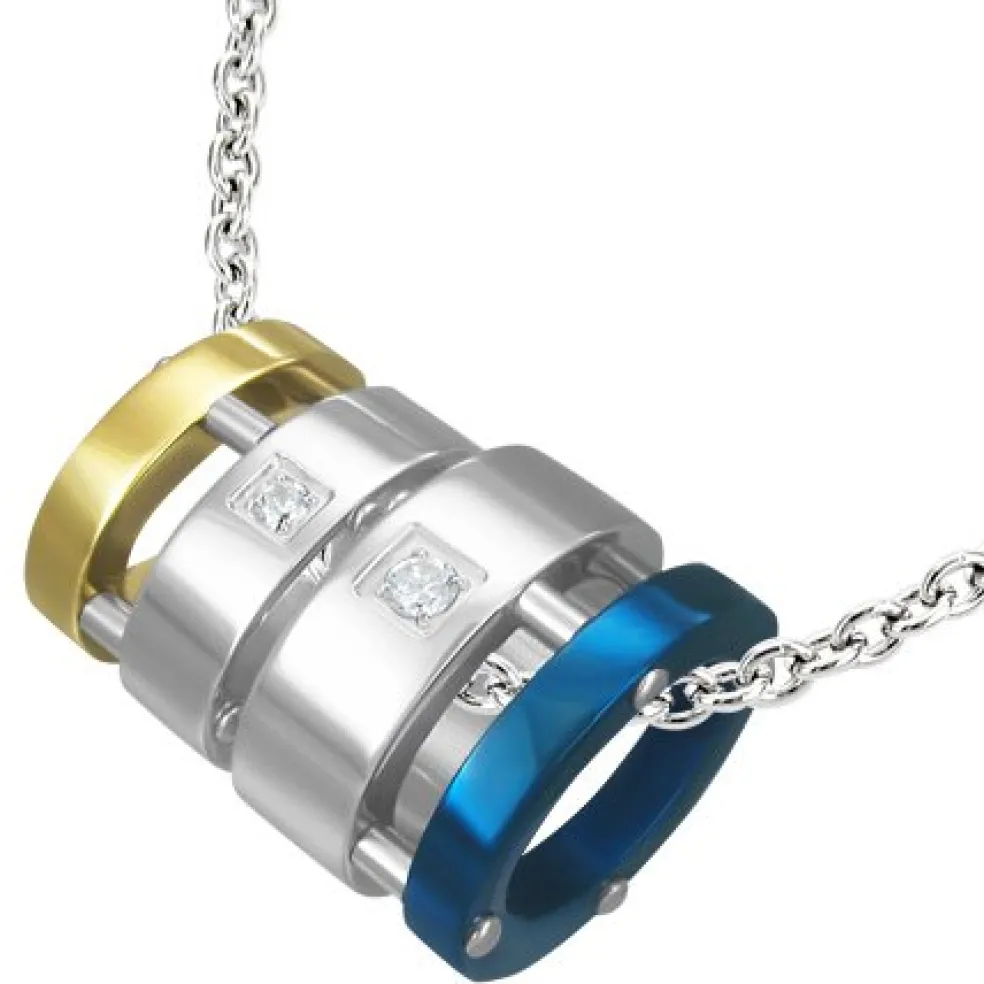 Love Words Jewellery - Parsmycken Halsband 2st Ringar