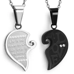 Love Words Jewellery - Parsmycken Halsband 2st I Love