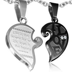 Love Words Jewellery - Parsmycken Halsband 2st I Love